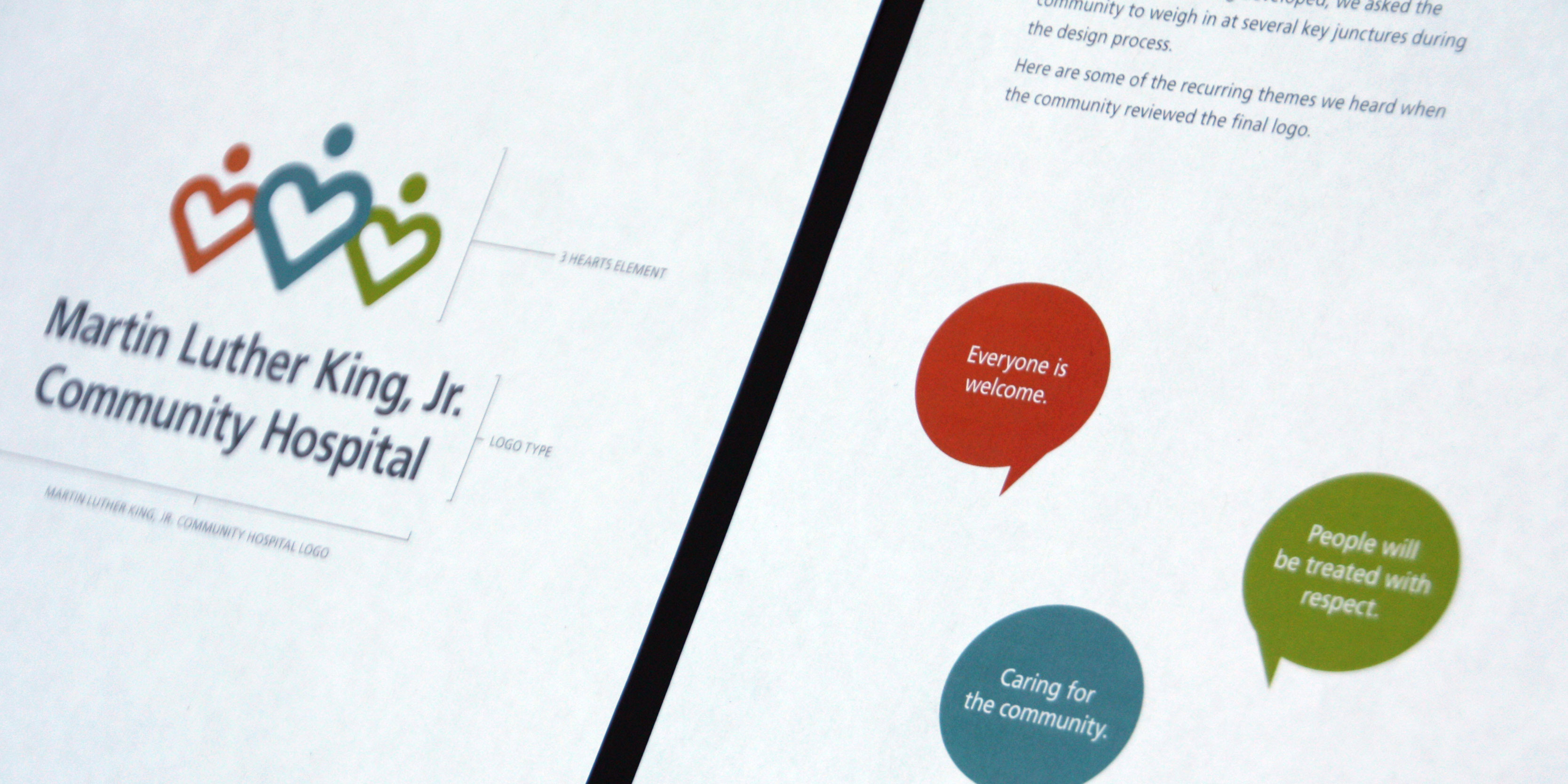 KBDA developed a communications style guide to help MLKCH's internal team/partners ensure consistency of messaging and tone throughout all branded materials.